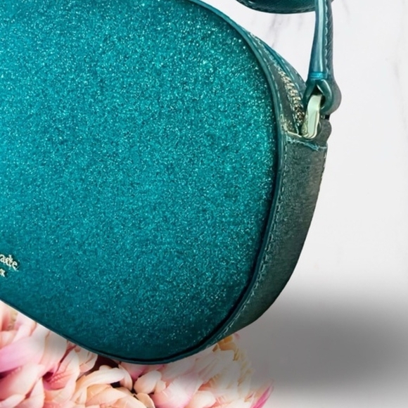 Kate Spade Teal Glitter Crossbody Bag - Picture 5 of 11